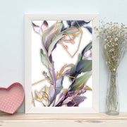 Quadro Decorativo MDF Emoldurado - Arte Multicolor 24x29cm com Moldura de Madeira 2cm