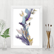 Quadro Decorativo MDF Emoldurado - Arte Multicolor 24x29cm com Moldura de Madeira 2cm