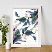 Quadro Decorativo MDF Emoldurado - Arte Multicolor 24x29cm com Moldura de Madeira 2cm