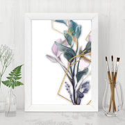 Quadro Decorativo MDF Emoldurado - Arte Multicolor 24x29cm com Moldura de Madeira 2cm