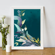 Quadro Decorativo MDF Emoldurado - Arte Multicolor 24x29cm com Moldura de Madeira 2cm