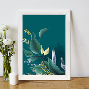 Quadro Decorativo MDF Emoldurado - Arte Multicolor 24x29cm com Moldura de Madeira 2cm