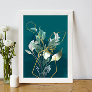 Quadro Decorativo MDF Emoldurado - Arte Multicolor 24x29cm com Moldura de Madeira 2cm