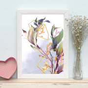 Quadro Decorativo MDF Emoldurado - Arte Multicolor 24x29cm com Moldura de Madeira 2cm