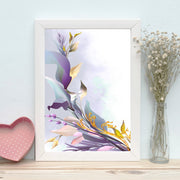 Quadro Decorativo MDF Emoldurado - Arte Multicolor 24x29cm com Moldura de Madeira 2cm