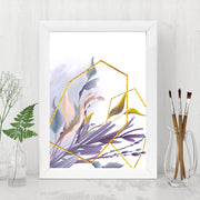 Quadro Decorativo MDF Emoldurado - Arte Multicolor 24x29cm com Moldura de Madeira 2cm