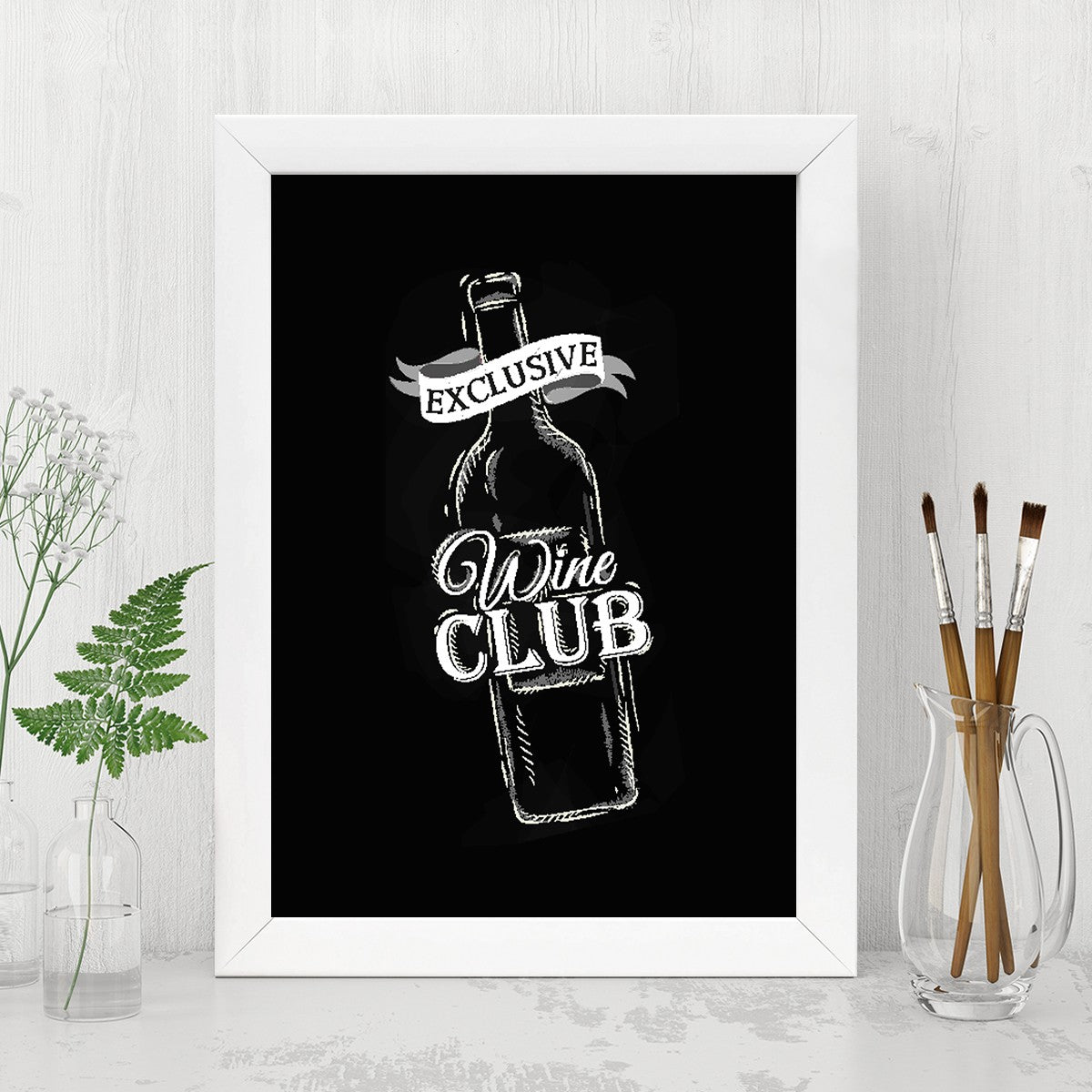 Quadro Decorativo MDF Emoldurado - Arte Multicolor 24x29cm com Moldura de Madeira 2cm