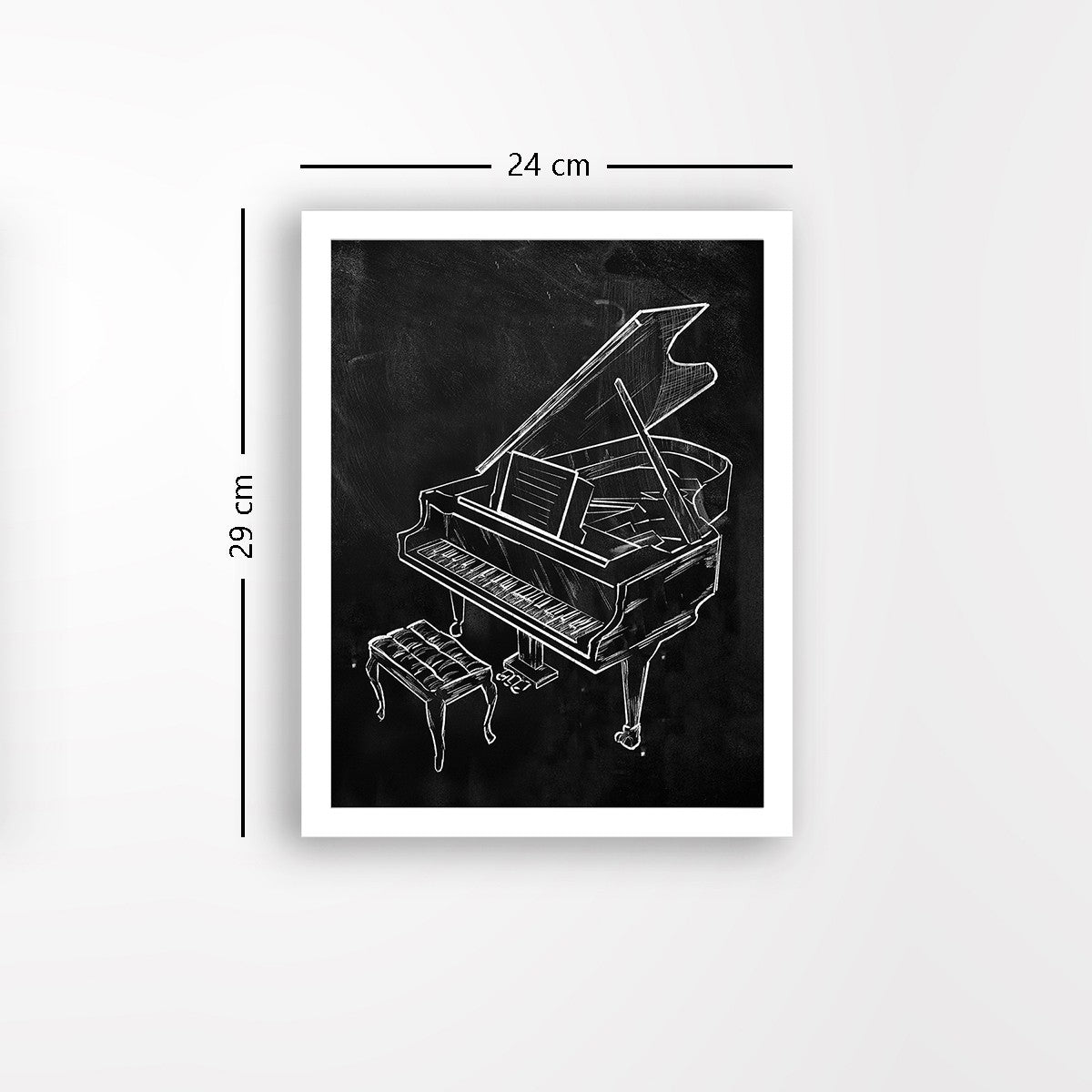 Quadro Decorativo MDF Emoldurado - Arte Multicolor 24x29cm com Moldura de Madeira 2cm