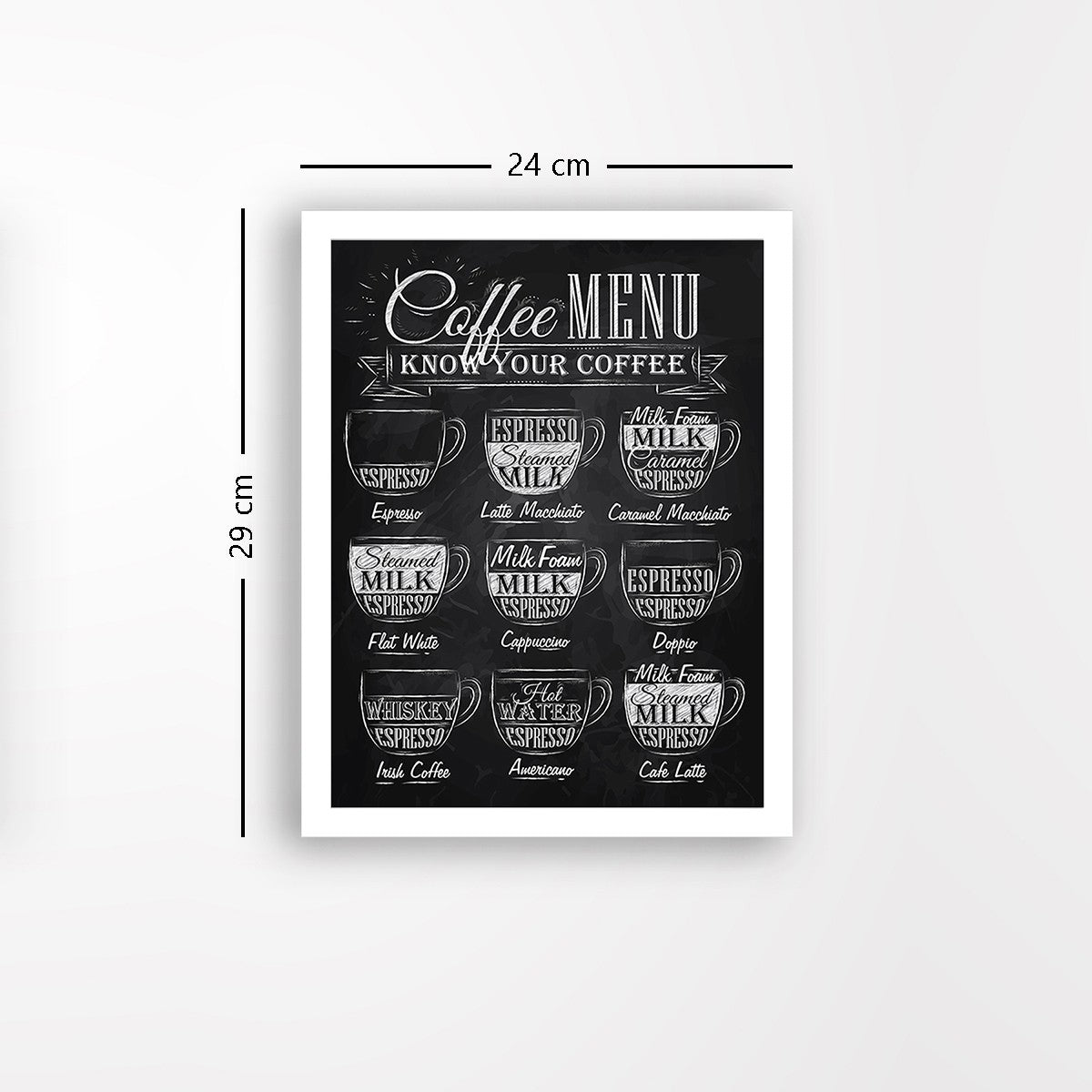 Quadro Decorativo MDF Emoldurado - Arte Multicolor 24x29cm com Moldura de Madeira 2cm