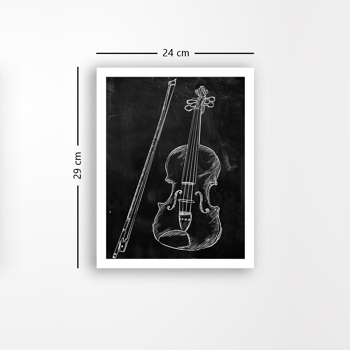 Quadro Decorativo MDF Emoldurado - Arte Multicolor 24x29cm com Moldura de Madeira 2cm