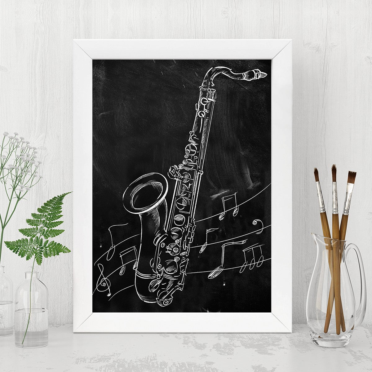 Quadro Decorativo MDF Emoldurado - Arte Multicolor 24x29cm com Moldura de Madeira 2cm