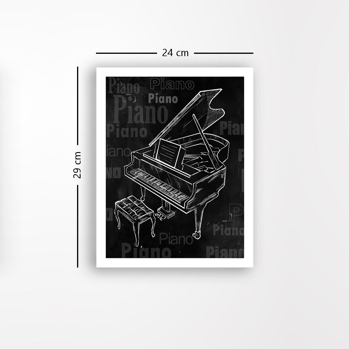 Quadro Decorativo MDF Emoldurado - Arte Multicolor 24x29cm com Moldura de Madeira 2cm