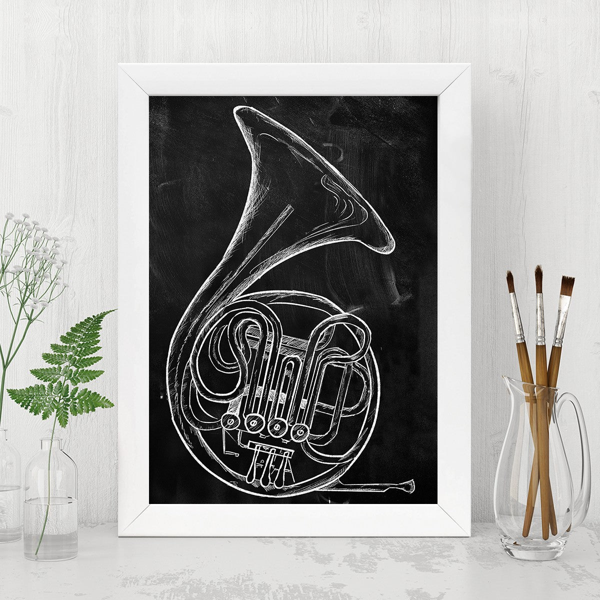 Quadro Decorativo MDF Emoldurado - Arte Multicolor 24x29cm com Moldura de Madeira 2cm