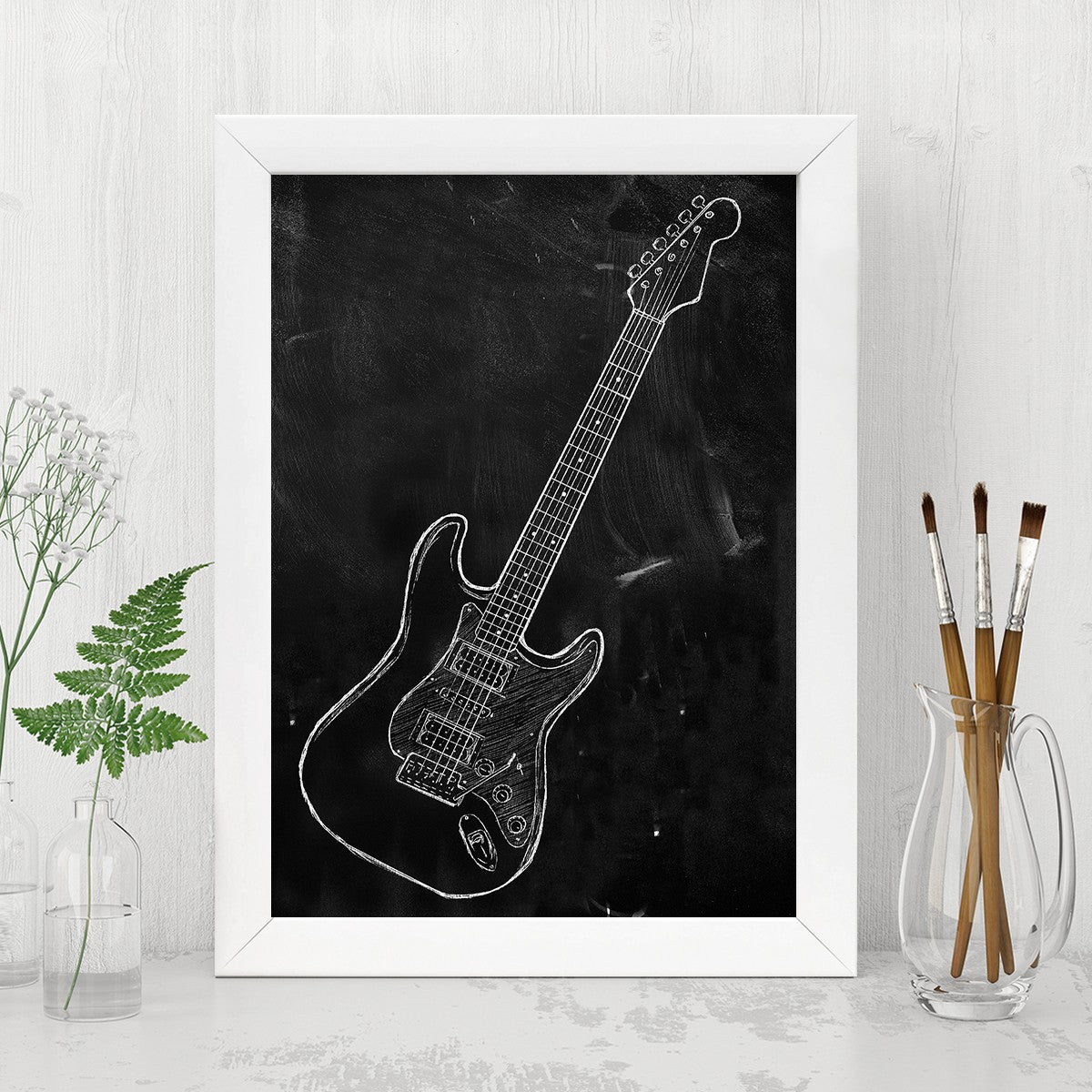 Quadro Decorativo MDF Emoldurado - Arte Multicolor 24x29cm com Moldura de Madeira 2cm