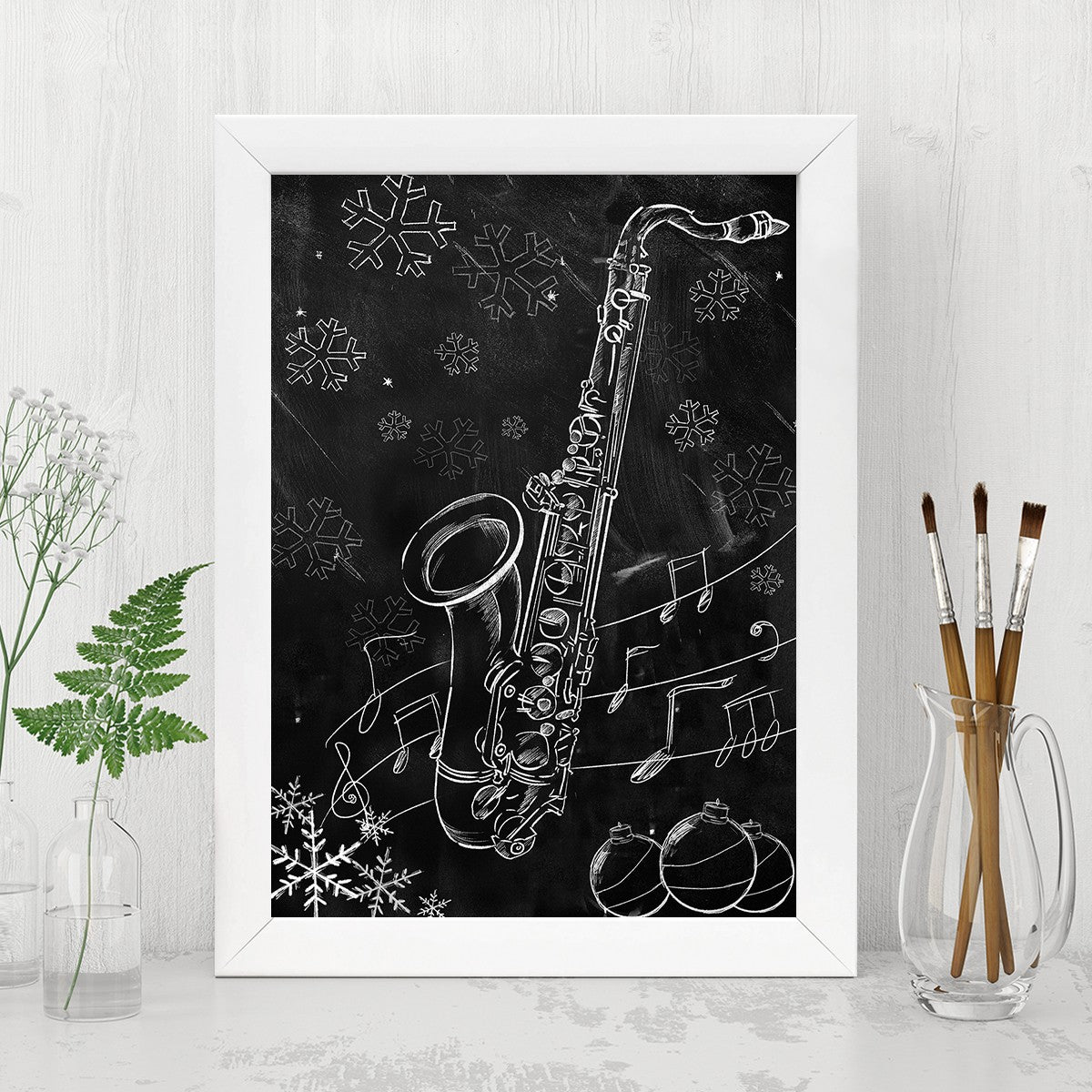 Quadro Decorativo MDF Emoldurado - Arte Multicolor 24x29cm com Moldura de Madeira 2cm