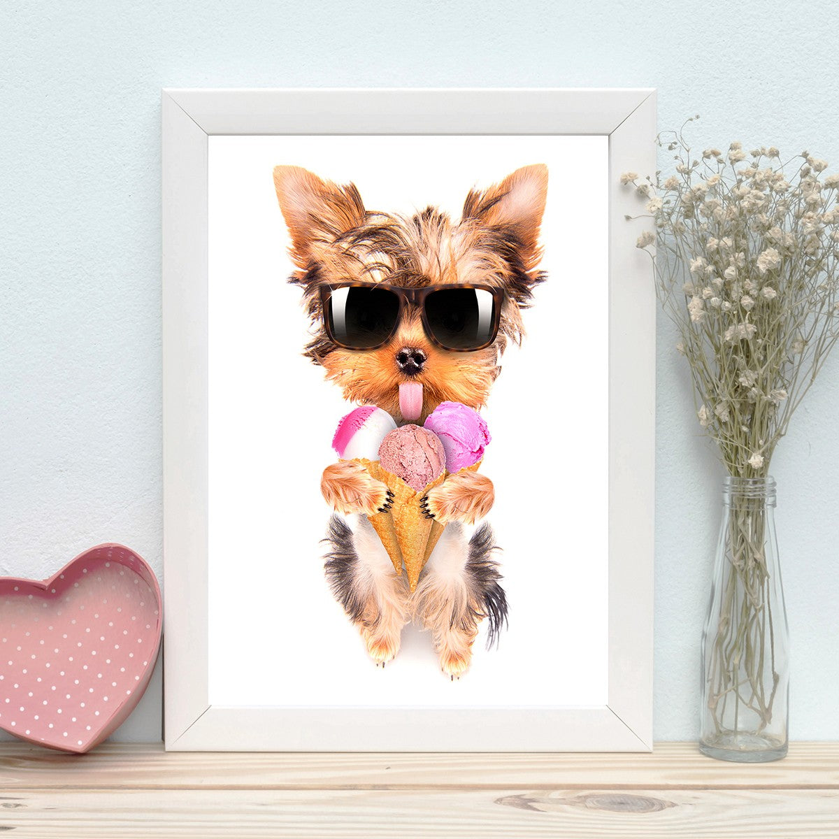 Quadro Decorativo MDF Emoldurado - Arte Multicolor 24x29cm com Moldura de Madeira 2cm