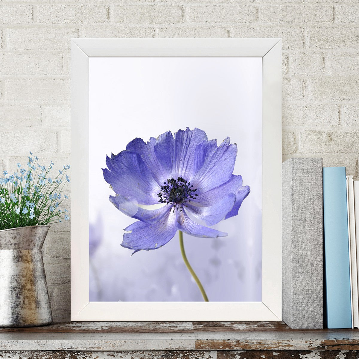 Quadro Decorativo MDF Emoldurado - Arte Multicolor 24x29cm com Moldura de Madeira 2cm