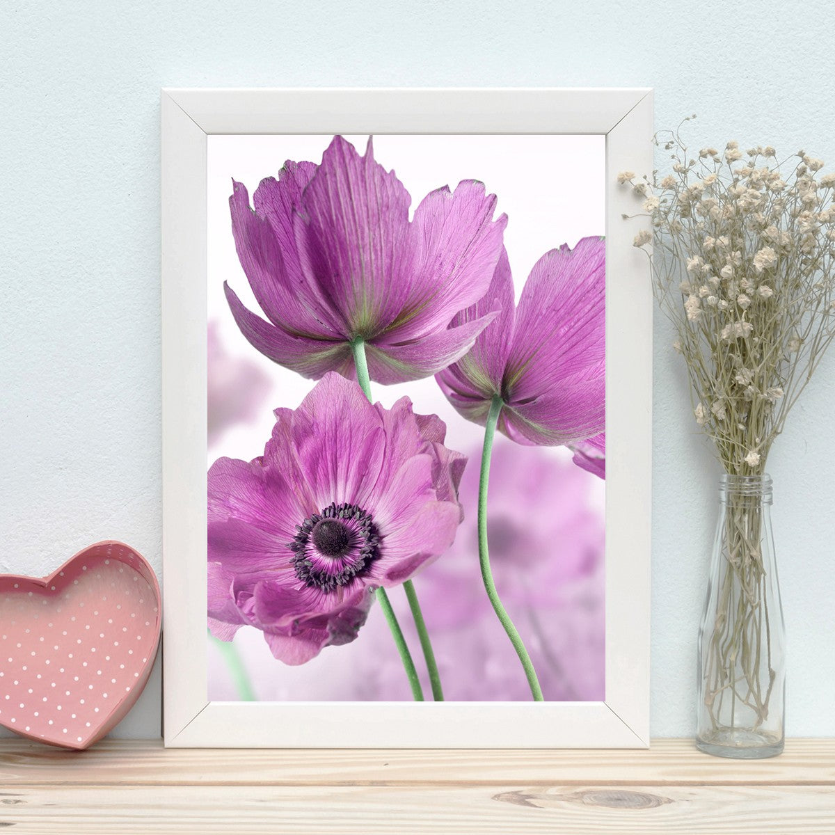 Quadro Decorativo MDF Emoldurado - Arte Multicolor 24x29cm com Moldura de Madeira 2cm