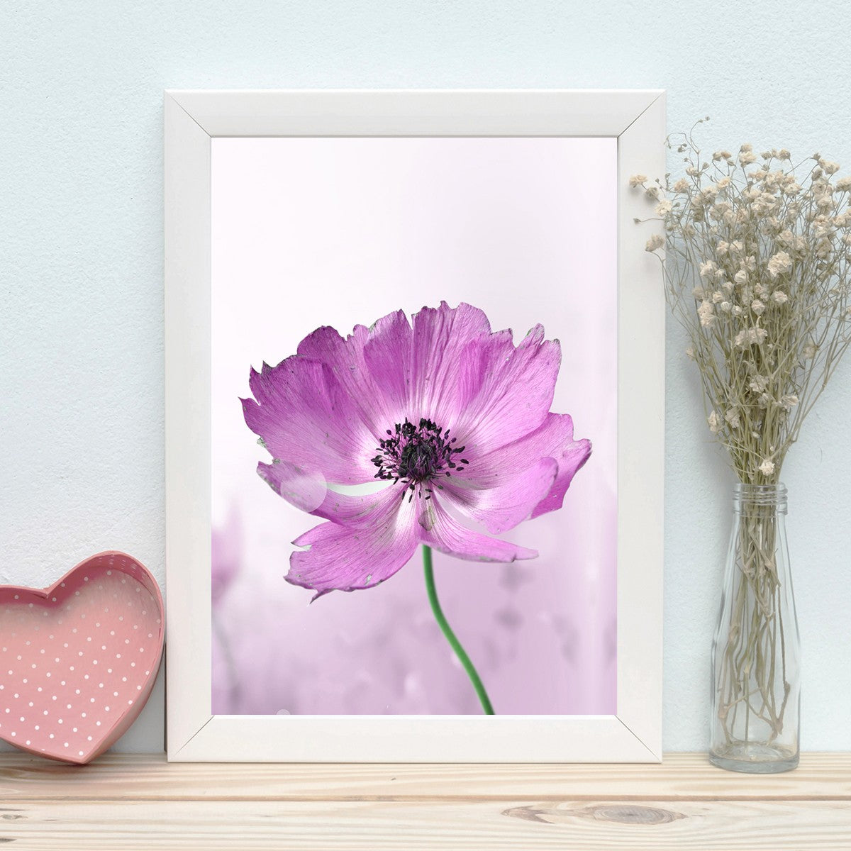 Quadro Decorativo MDF Emoldurado - Arte Multicolor 24x29cm com Moldura de Madeira 2cm