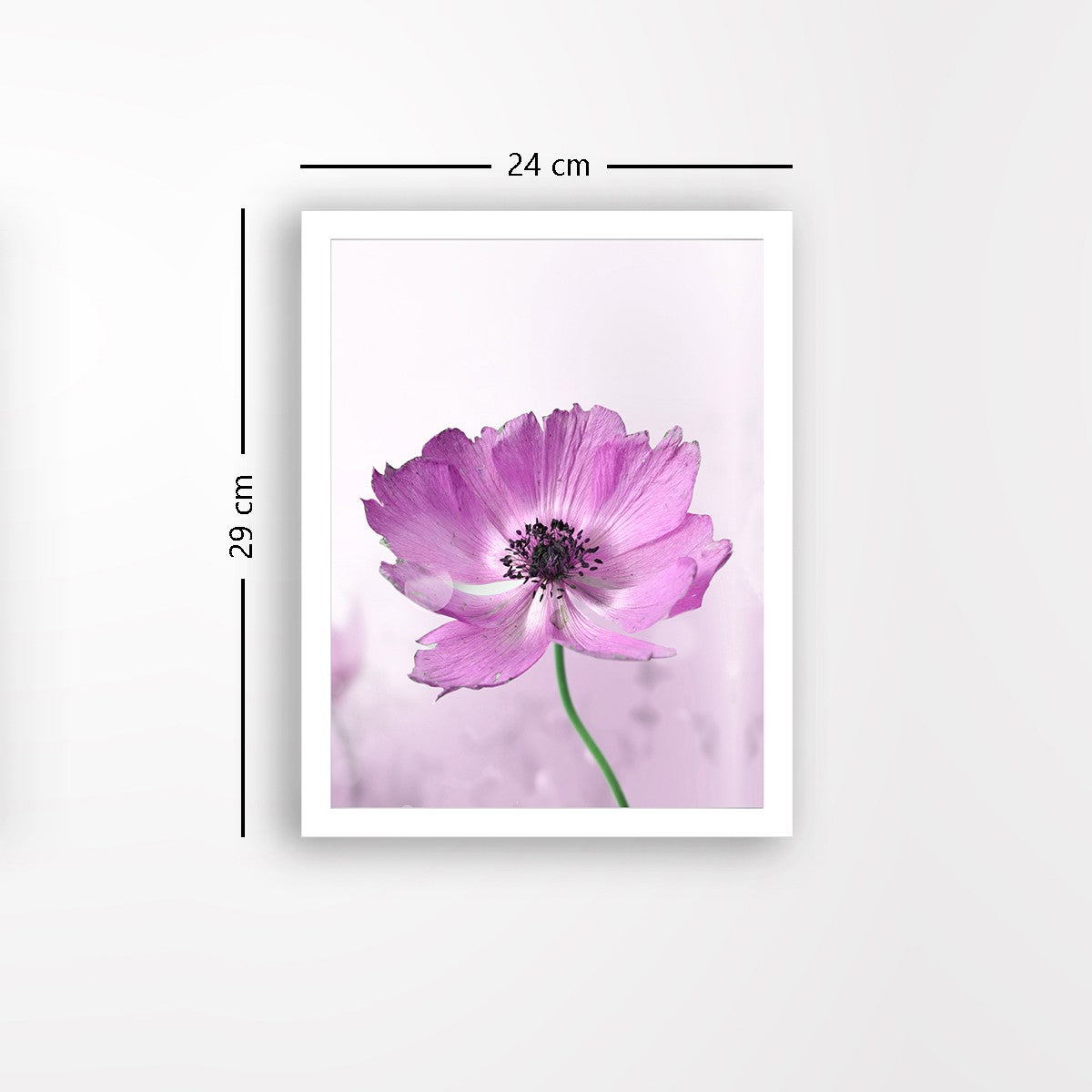 Quadro Decorativo MDF Emoldurado - Arte Multicolor 24x29cm com Moldura de Madeira 2cm