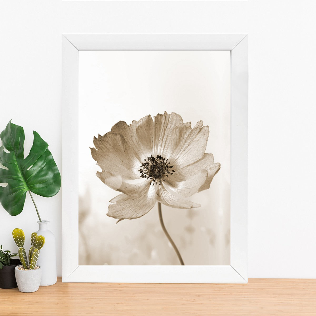 Quadro Decorativo MDF Emoldurado - Arte Multicolor 24x29cm com Moldura de Madeira 2cm