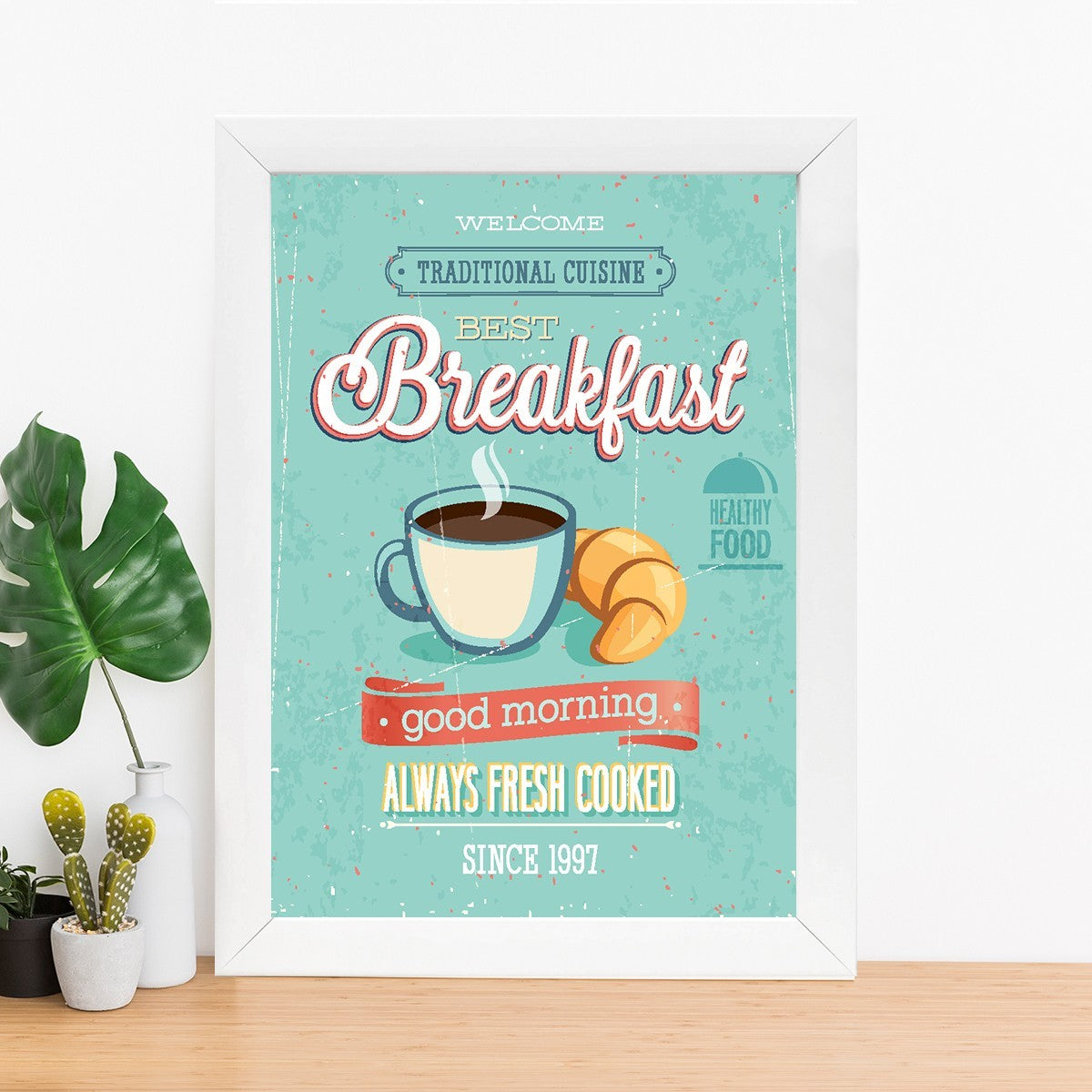 Quadro Decorativo MDF Emoldurado - Arte Multicolor 24x29cm com Moldura de Madeira 2cm