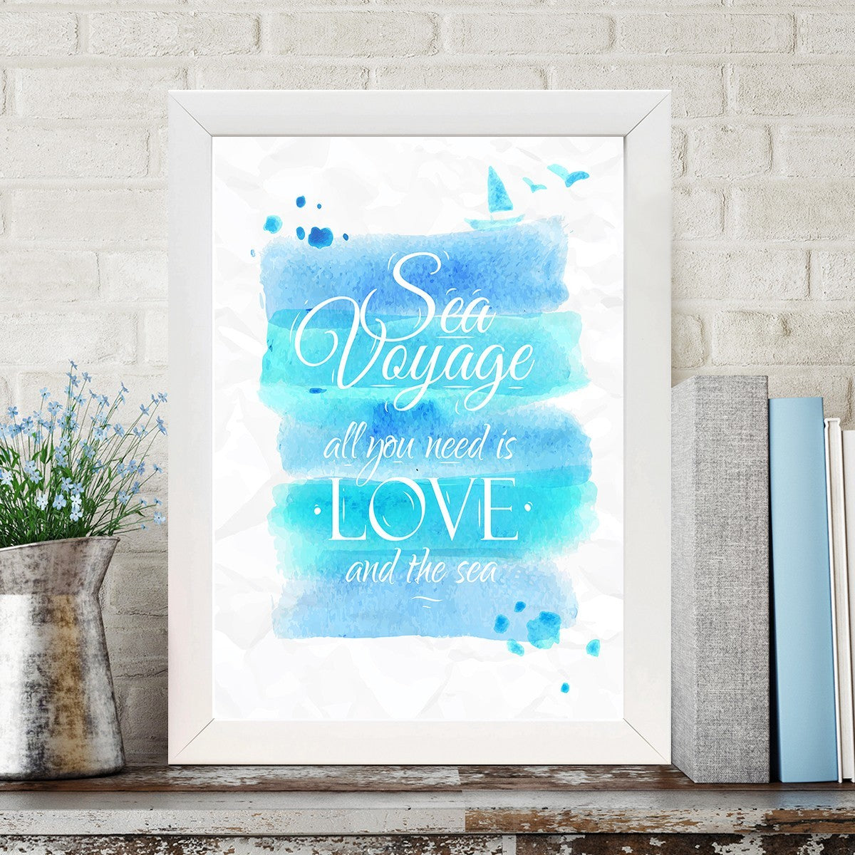 Quadro Decorativo MDF Emoldurado - Arte Multicolor 24x29cm com Moldura de Madeira 2cm