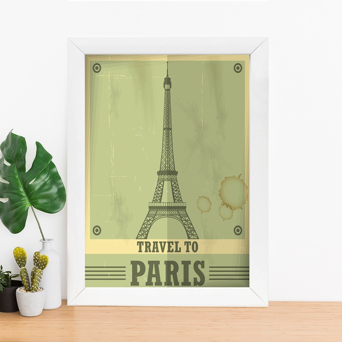 Quadro Decorativo MDF Emoldurado - Arte Multicolor 24x29cm com Moldura de Madeira 2cm