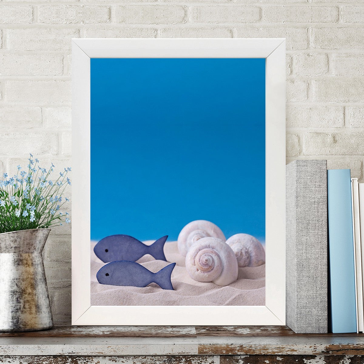 Quadro Decorativo MDF Emoldurado - Arte Multicolor 24x29cm com Moldura de Madeira 2cm