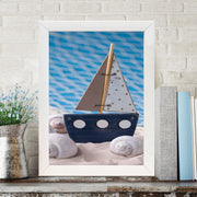 Quadro Decorativo MDF Emoldurado - Arte Multicolor 24x29cm com Moldura de Madeira 2cm