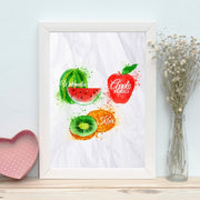 Quadro Decorativo MDF Emoldurado - Arte Multicolor 24x29cm com Moldura de Madeira 2cm