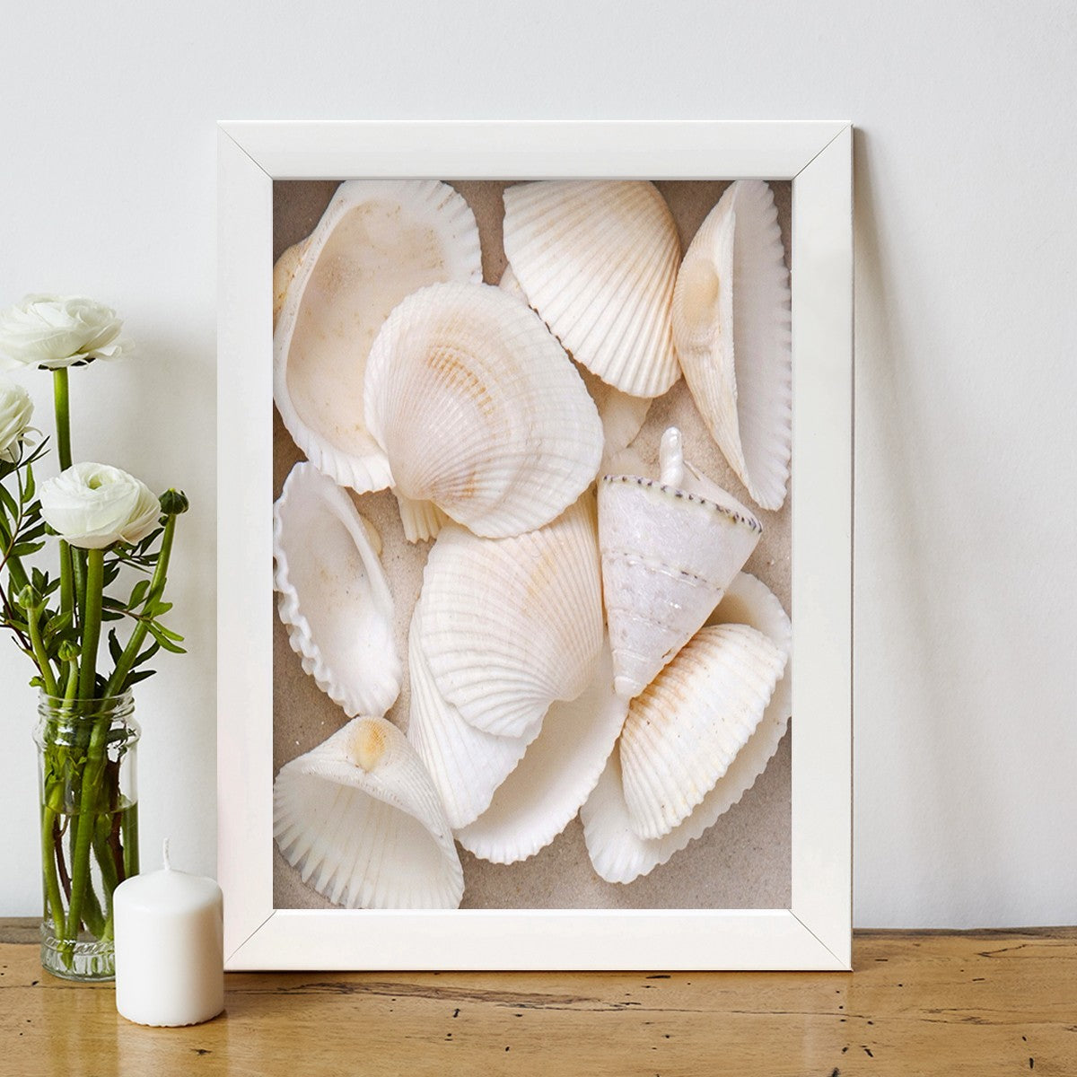 Quadro Decorativo MDF Emoldurado - Arte Multicolor 24x29cm com Moldura de Madeira 2cm