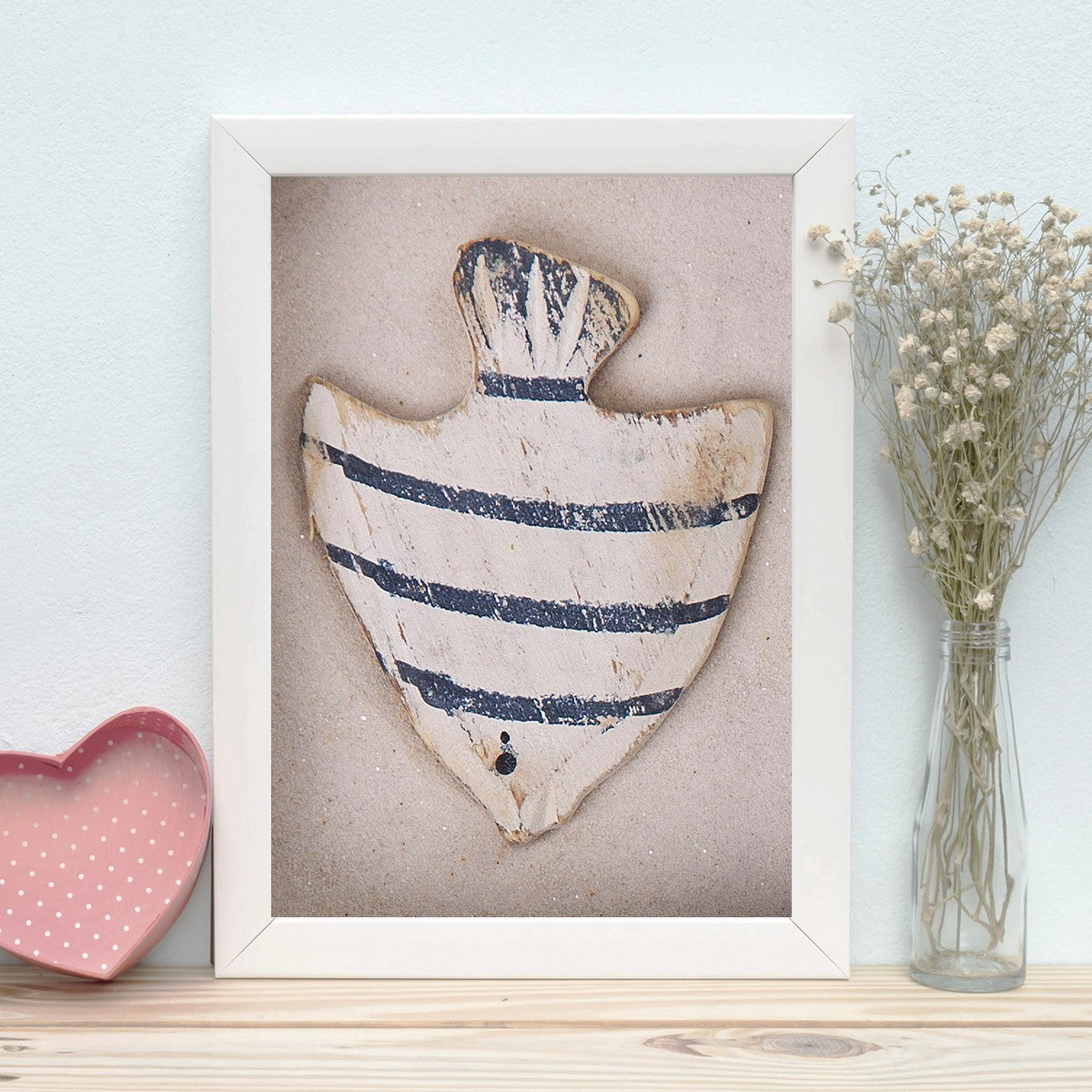 Quadro Decorativo MDF Emoldurado - Arte Multicolor 24x29cm com Moldura de Madeira 2cm