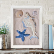 Quadro Decorativo MDF Emoldurado - Arte Multicolor 24x29cm com Moldura de Madeira 2cm