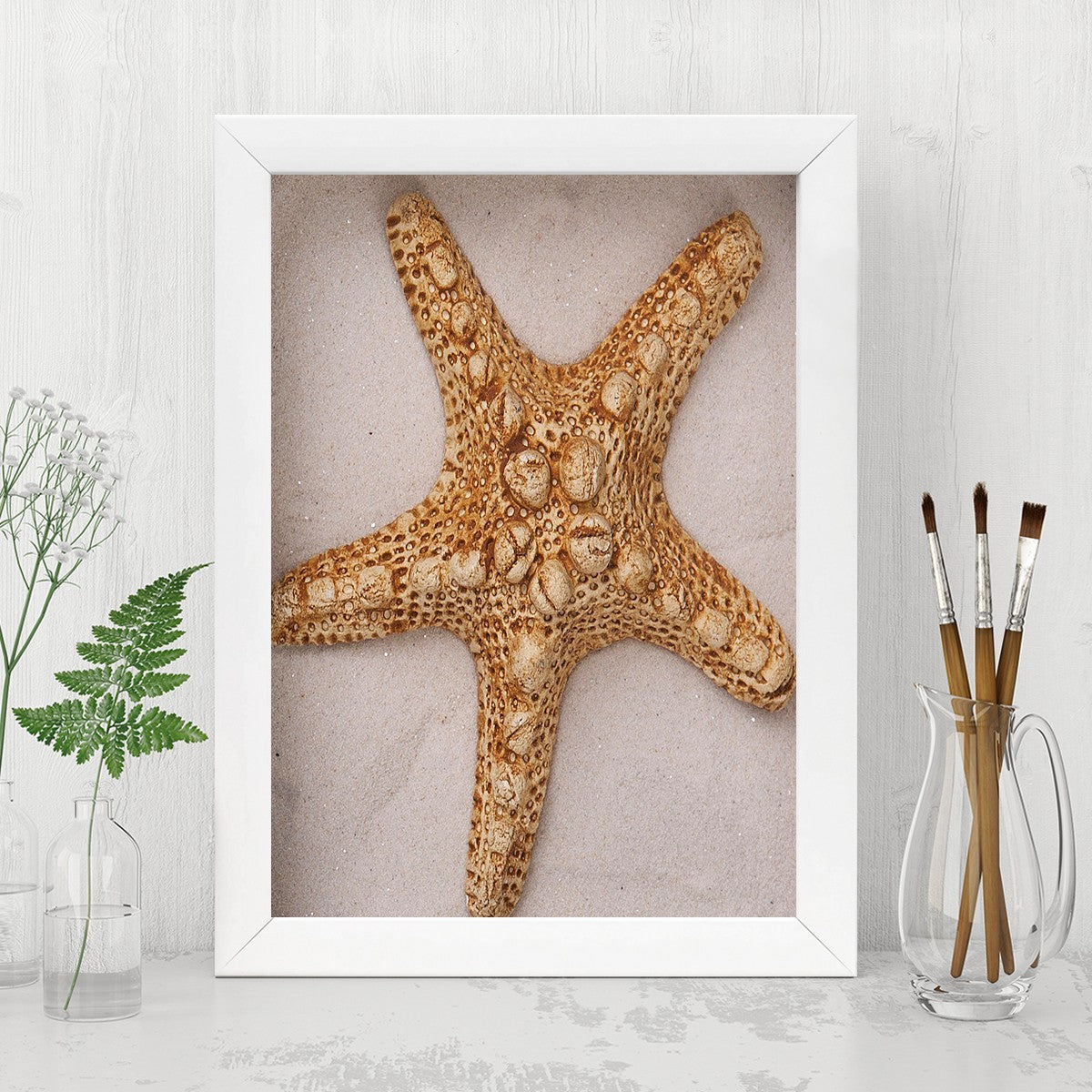 Quadro Decorativo MDF Emoldurado - Arte Multicolor 24x29cm com Moldura de Madeira 2cm