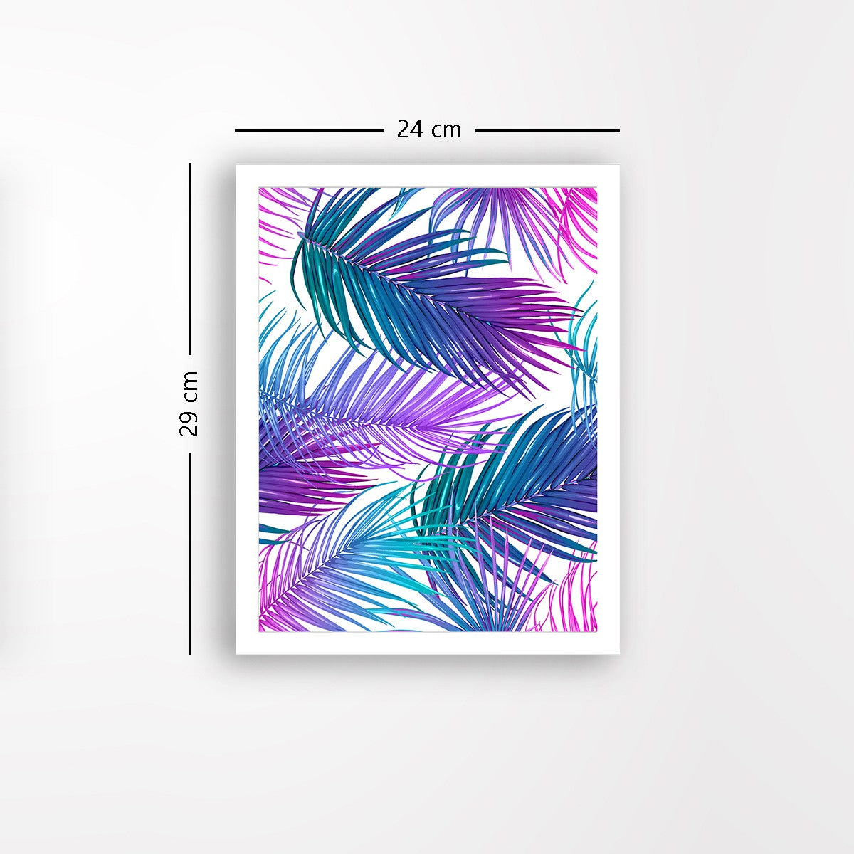 Quadro Decorativo MDF Emoldurado - Arte Multicolor 24x29cm com Moldura de Madeira 2cm