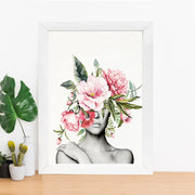 Quadro Decorativo MDF Emoldurado - Arte Multicolor 24x29cm com Moldura de Madeira 2cm