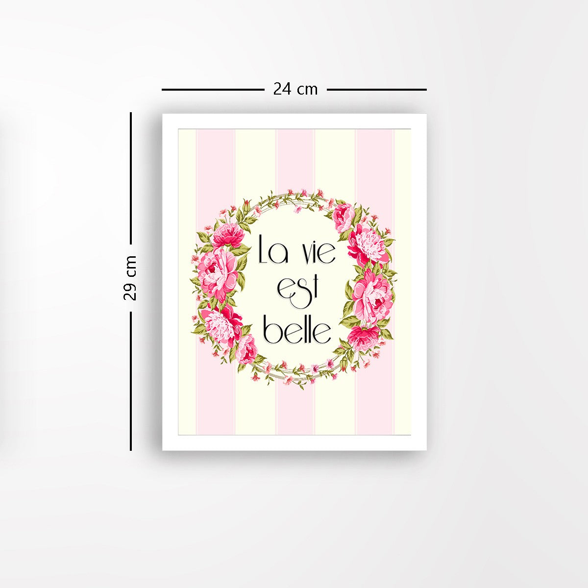 Quadro Decorativo MDF Emoldurado - Arte Multicolor 24x29cm com Moldura de Madeira 2cm