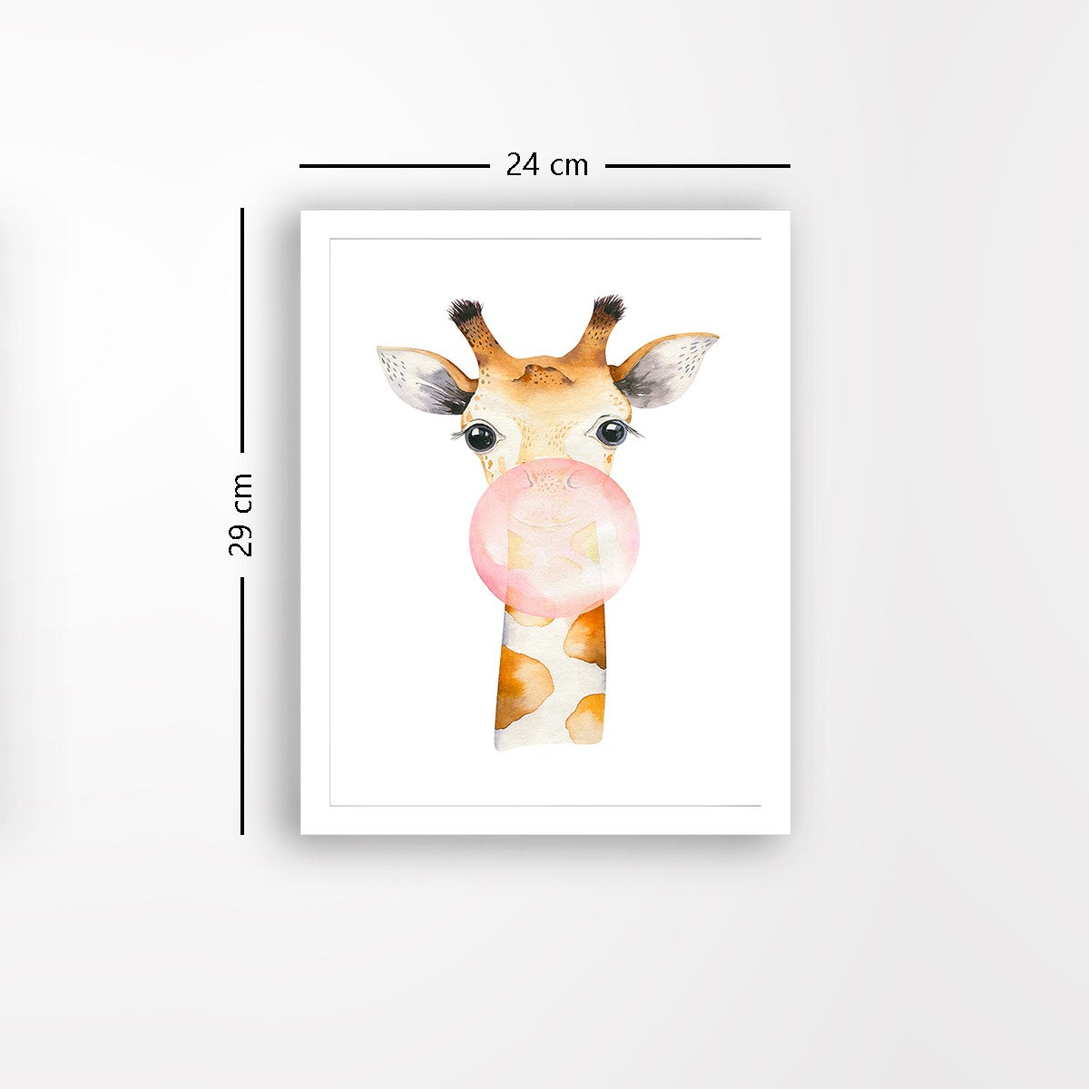 Quadro Decorativo MDF Emoldurado - Arte Multicolor 24x29cm com Moldura de Madeira 2cm