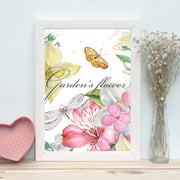 Quadro Decorativo MDF Emoldurado - Arte Multicolor 24x29cm com Moldura de Madeira 2cm