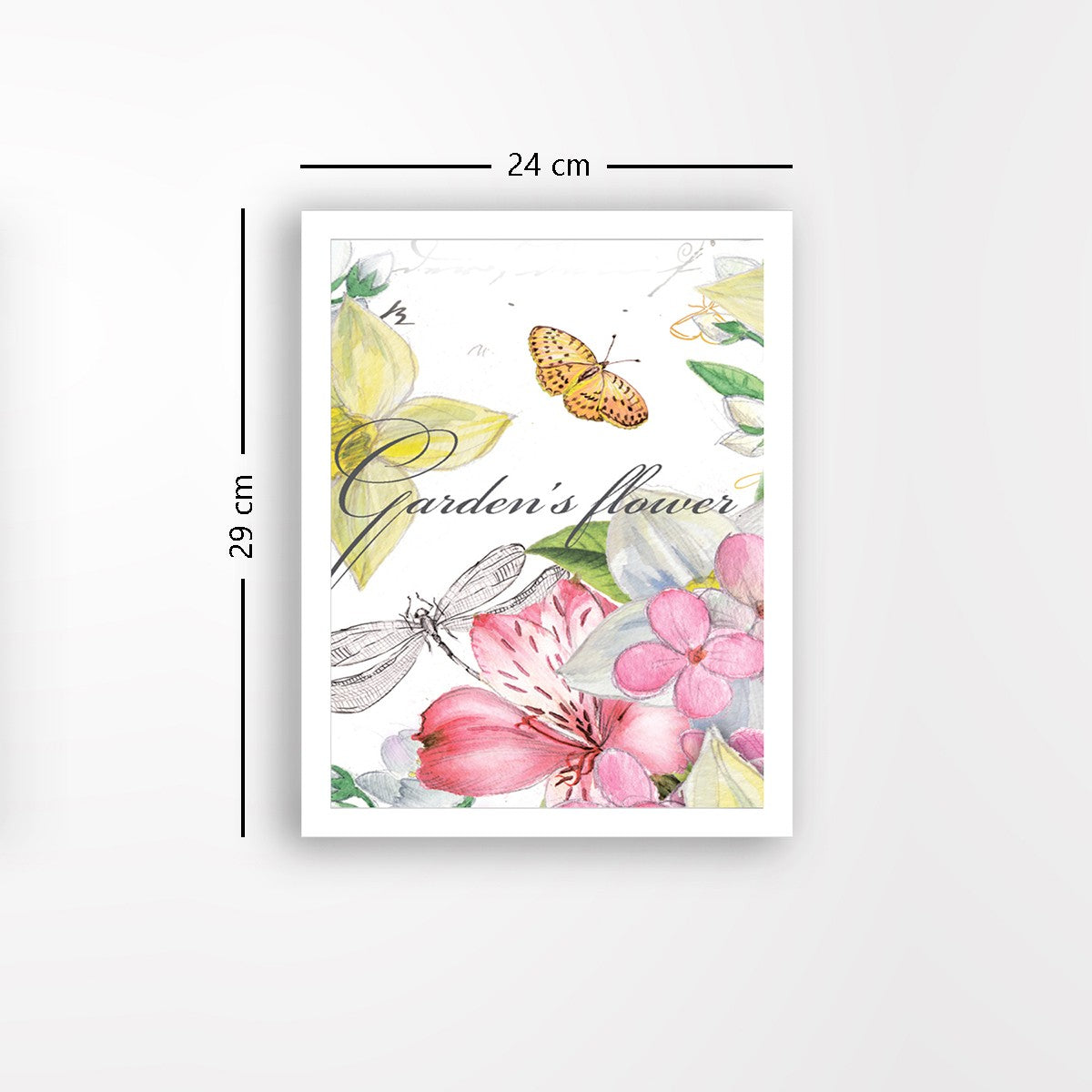 Quadro Decorativo MDF Emoldurado - Arte Multicolor 24x29cm com Moldura de Madeira 2cm