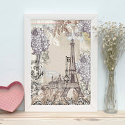 Quadro Decorativo MDF Emoldurado - Arte Multicolor 24x29cm com Moldura de Madeira 2cm