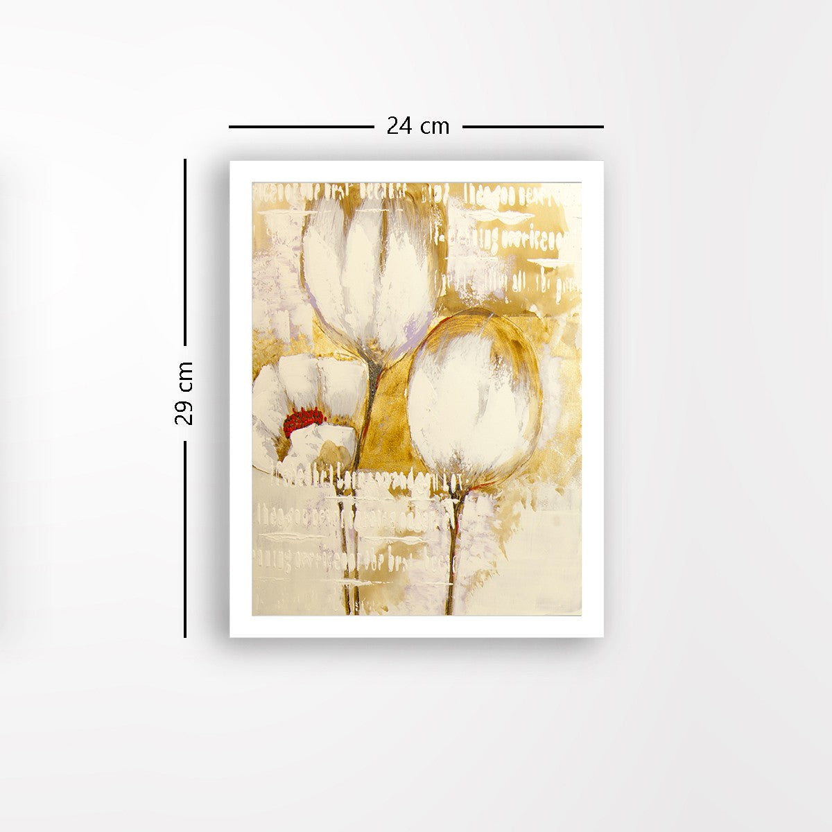 Quadro Decorativo MDF Emoldurado - Arte Multicolor 24x29cm com Moldura de Madeira 2cm