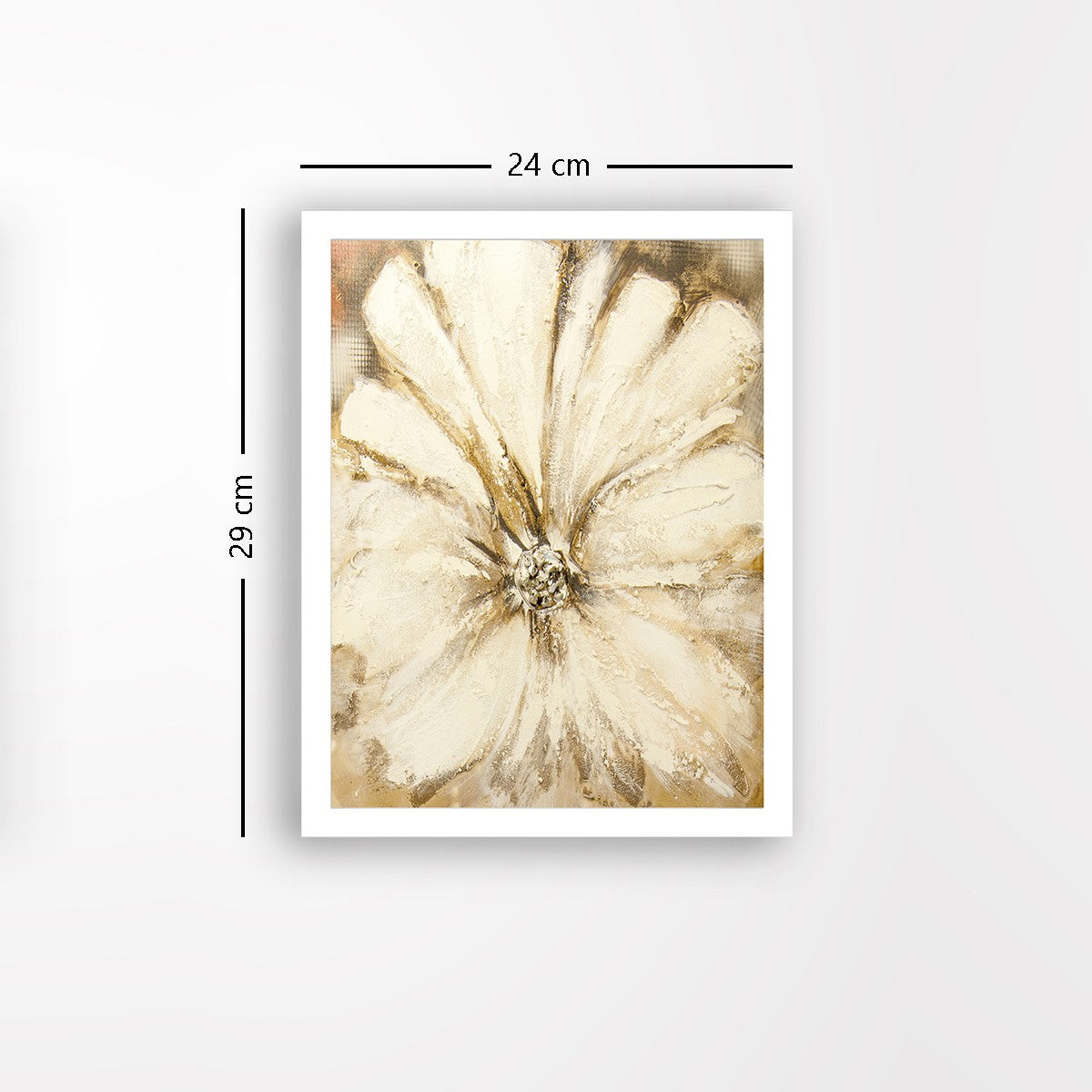 Quadro Decorativo MDF Emoldurado - Arte Multicolor 24x29cm com Moldura de Madeira 2cm