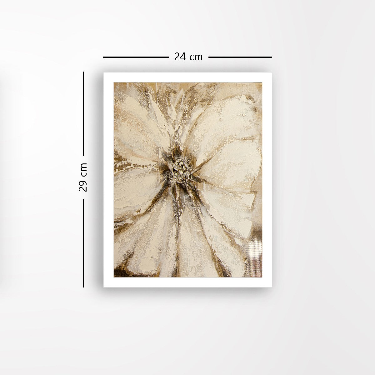 Quadro Decorativo MDF Emoldurado - Arte Multicolor 24x29cm com Moldura de Madeira 2cm