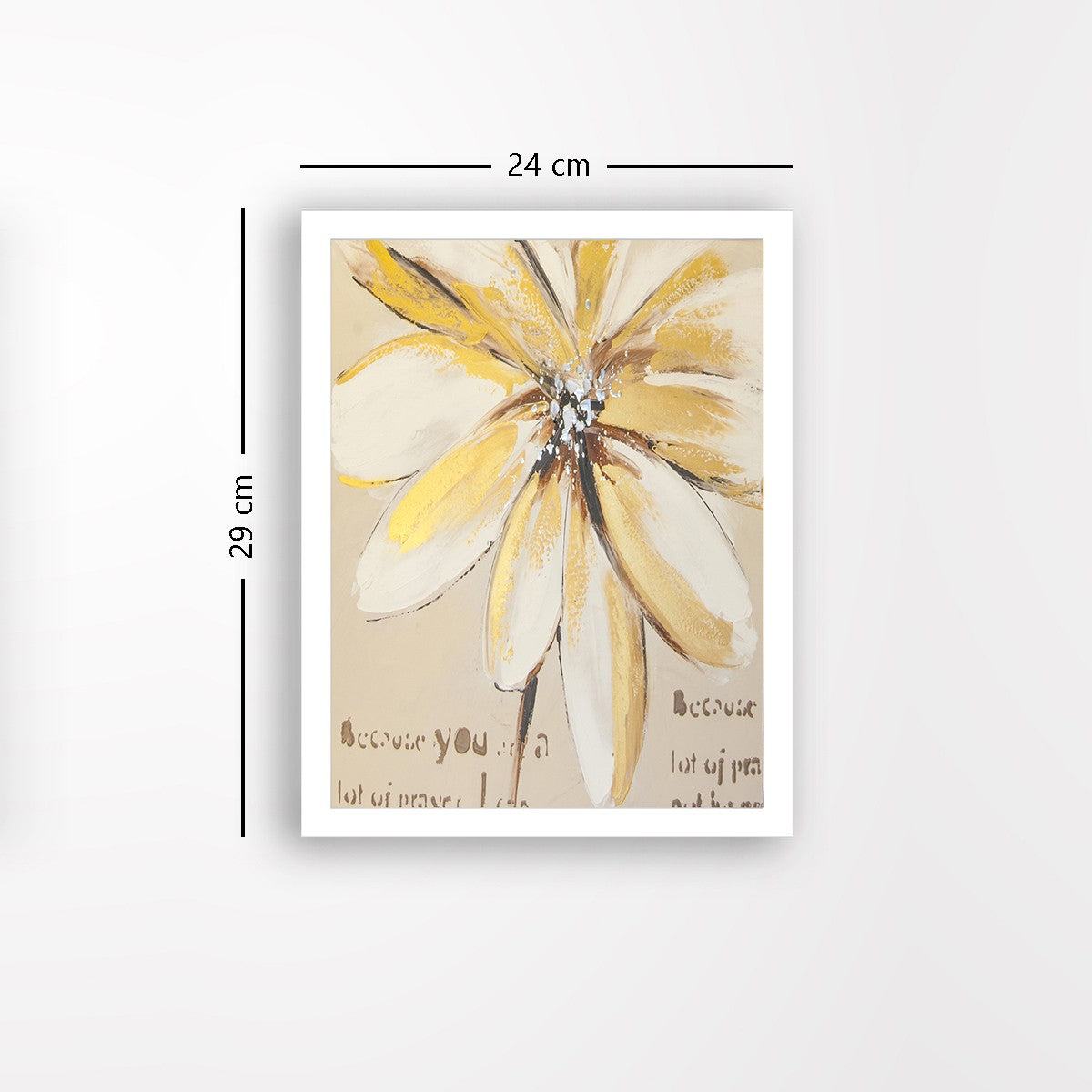 Quadro Decorativo MDF Emoldurado - Arte Multicolor 24x29cm com Moldura de Madeira 2cm