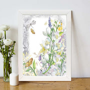 Quadro Decorativo MDF Emoldurado - Arte Multicolor 24x29cm com Moldura de Madeira 2cm