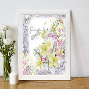 Quadro Decorativo MDF Emoldurado - Arte Multicolor 24x29cm com Moldura de Madeira 2cm