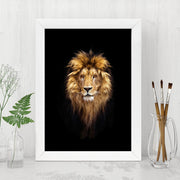 Quadro Decorativo MDF Emoldurado - Arte Multicolor 24x29cm com Moldura de Madeira 2cm