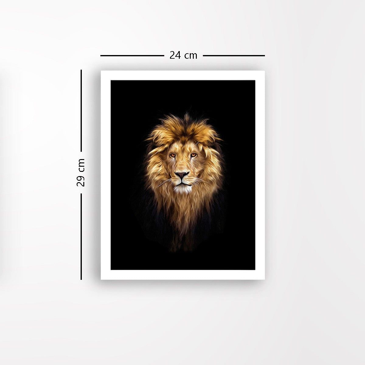 Quadro Decorativo MDF Emoldurado - Arte Multicolor 24x29cm com Moldura de Madeira 2cm